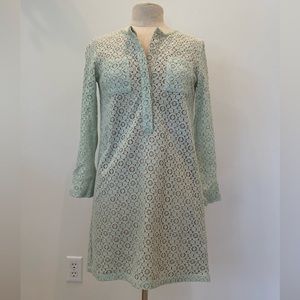 Victoria Beckham for Target Womens Light Green Lace Long Sleeve Dress. / Size XL